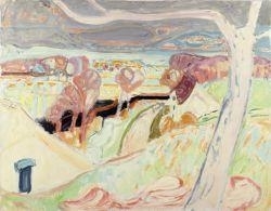 Winter landscape. Canal below Fahr monastery - Max Gubler