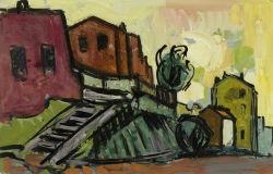 View of a village by Carl Walter Liner, 1948