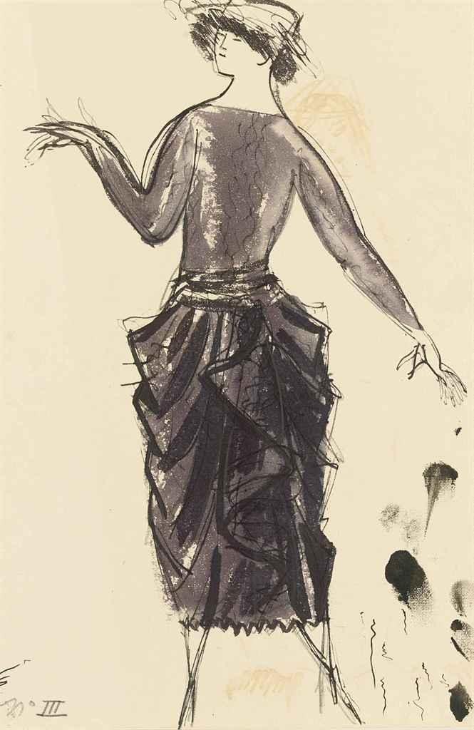 Raoul Dufy | Robe de Paul Poiret (Circa 1917) | MutualArt