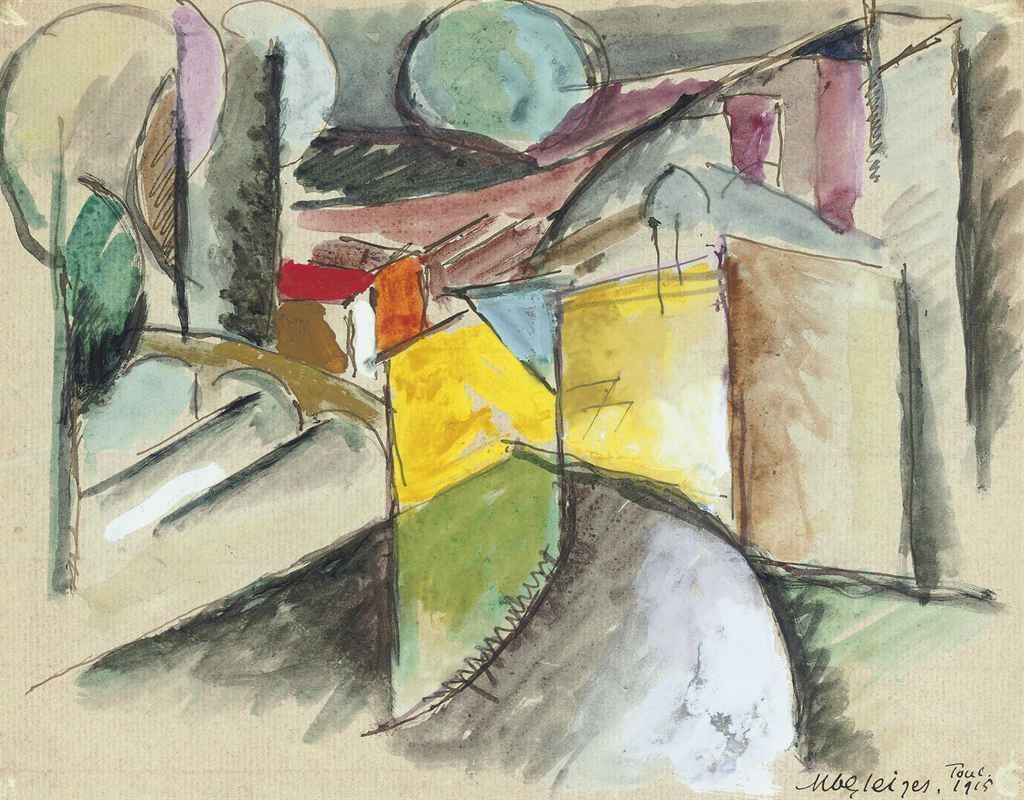 Albert Gleizes、Paysage de Toul、希少な高級画集より