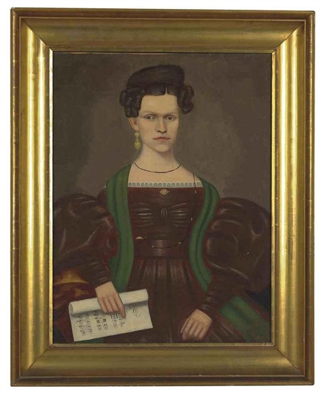 Portrait of Mrs. Paul Smith Palmer by Erastus Salisbury Field