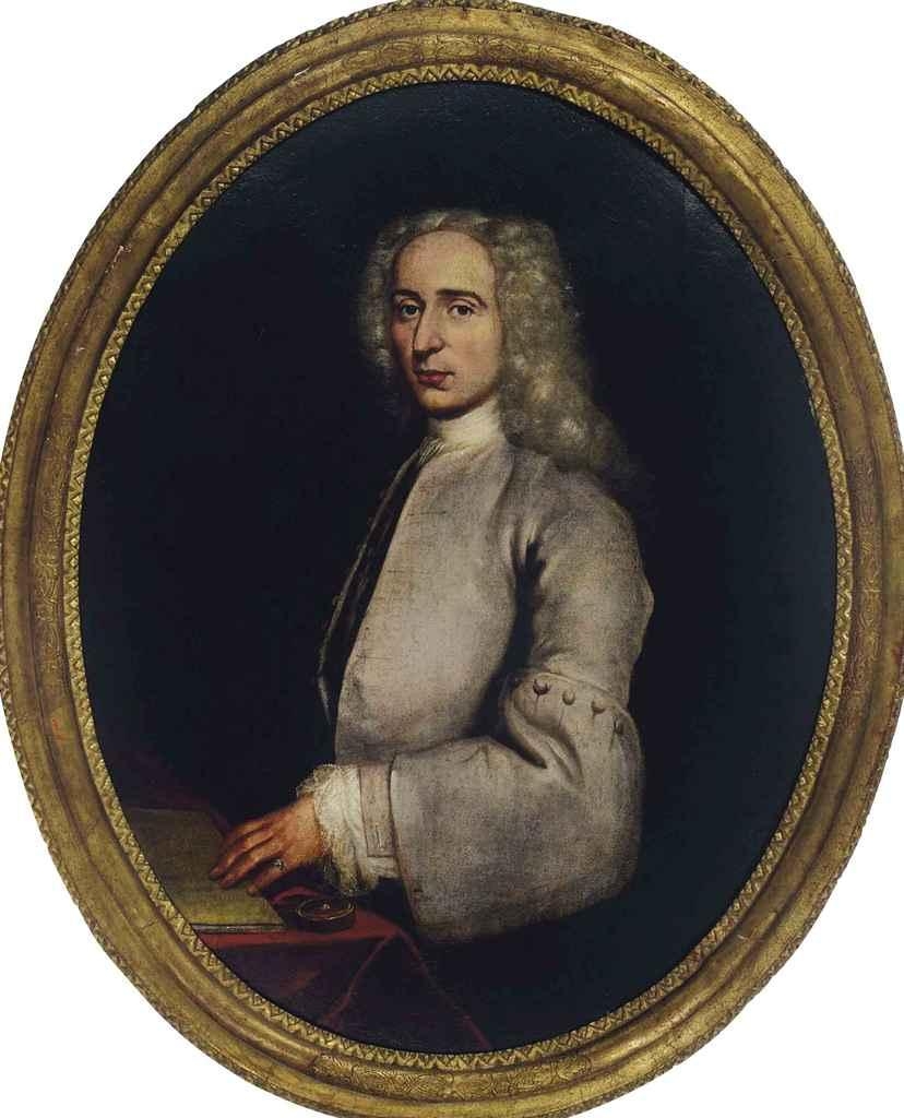 Francesco Solimena | Portrait of a gentleman at a writing table | MutualArt