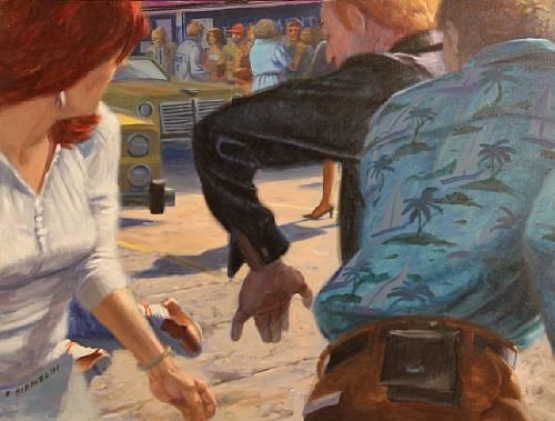 Artwork by Robert Birmelin, Study - The bent arm, Made of Acrylic on canvas