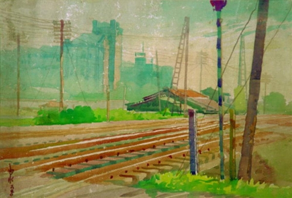 Landscape by Ma Pai-Sui, 1970