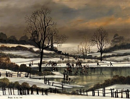 'Runcorn Church from the Park' by Brian Shields, 1976