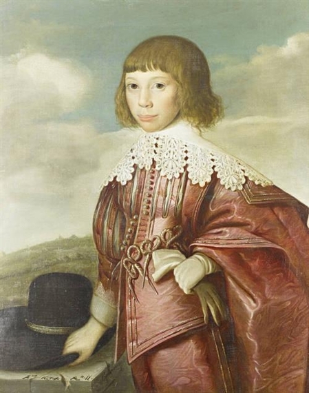 Portrait of a young boy by Edward Bower