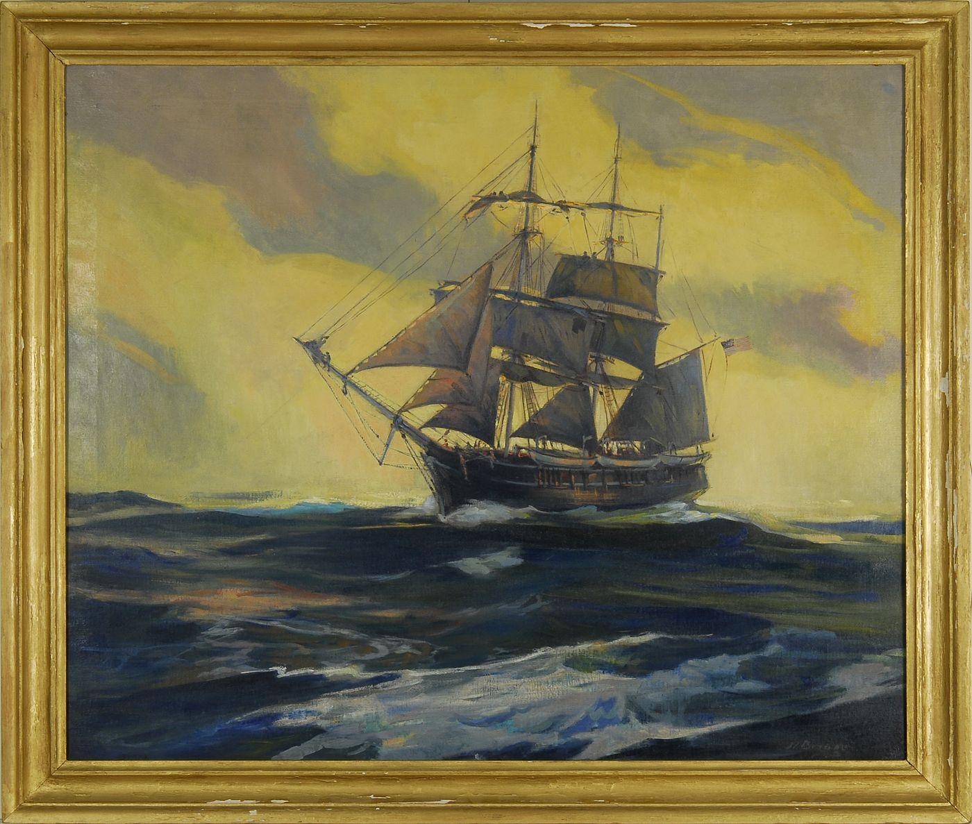 Artwork by Richard Delano Briggs, Portrait of a whaler, Made of Oil on canvas