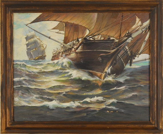 The ship Andrew Hicks by Richard Delano Briggs