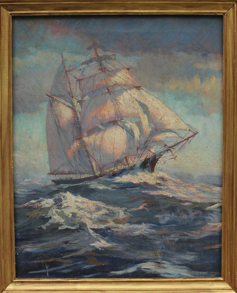 Ship at sail by Richard Delano Briggs