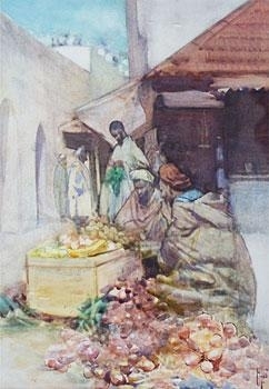 The Onion Seller, Tangier by Frances Hodgkins, 1903