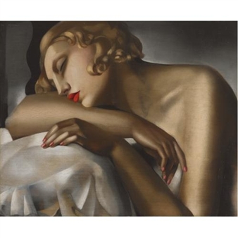 Tamara de Lempicka | Sleeping girl | MutualArt