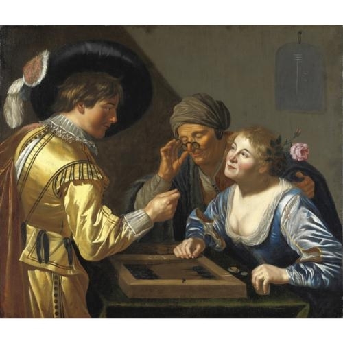 Giocatori di backgammon by Jan van Bijlert