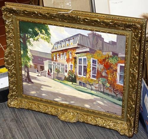 Artwork by Leonard Richmond, Convalescent Home, Made of oil on board