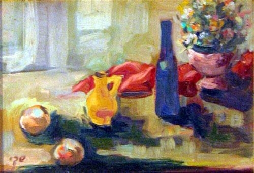 Still Life and Wine by David Shaky