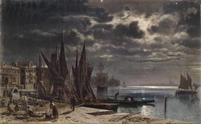 "Moonlit Night in Venice" by Otto von Ruppert, 1871