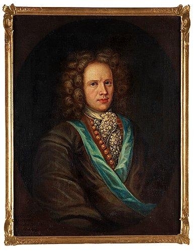 Two works: "Johannes Törneros" (1666-1710); & wife "Regina Kristina Drossander" by Martin Mijtens