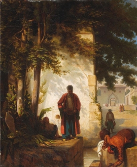 Fontaine à l'entrée de Topkapi - Louis Lottier