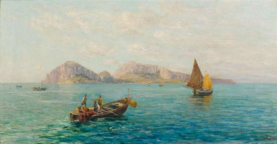 Pêcheurs à Capri by Bernardo Hay