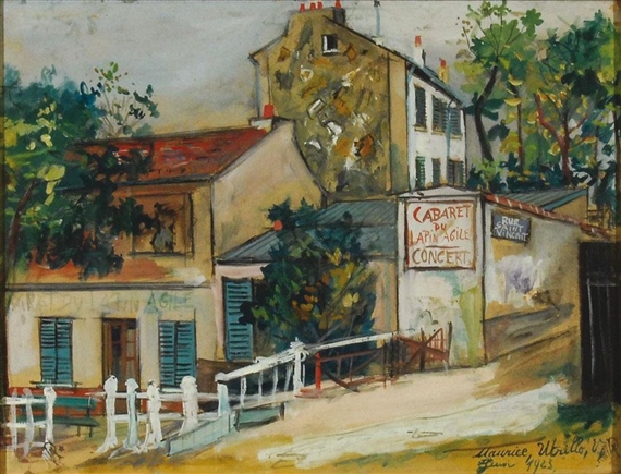 Maurice Utrillo | Le lapin agile à Montmartre (1923) | MutualArt