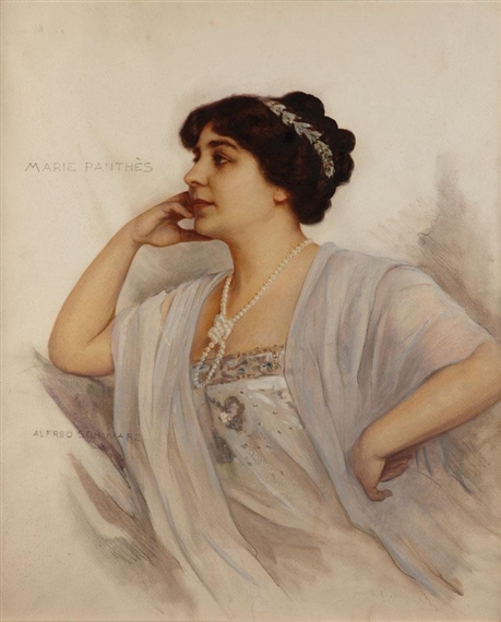 Alfred Schwarz Portrait de Marie Panthès MutualArt