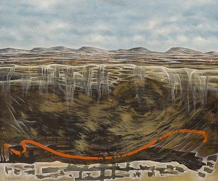 Abstract landscape by Peter Binsbergen, 2005