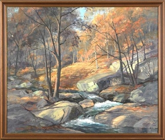 Landscape with river - John Emil Berninger