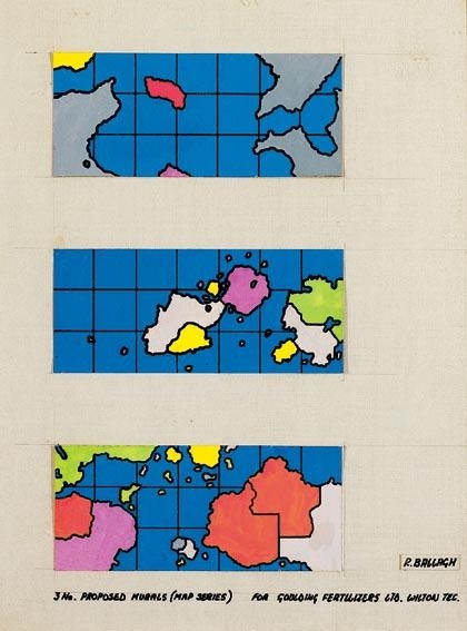PROPOSED MURALS (MAP SERIES) by Robert Ballagh