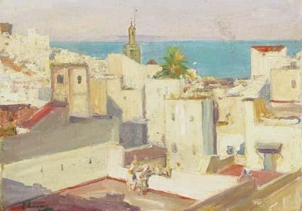 THE HOUSE-TOPS, TANGIER by John Lavery, 1912