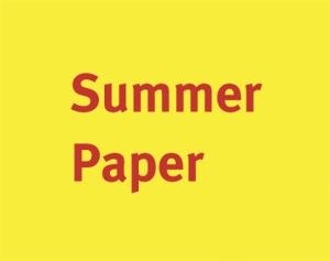 Summer Paper - Bookstein Projects