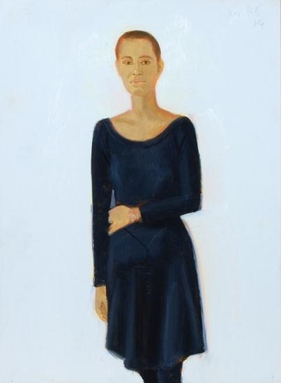Alex Katz | Lysa - study for black dress (1989) | MutualArt