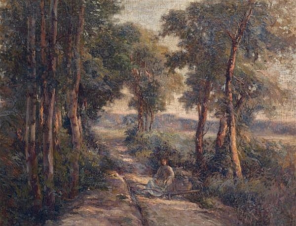 Artwork by Michel Korochansky, Sous bois, Made of oil on canvas