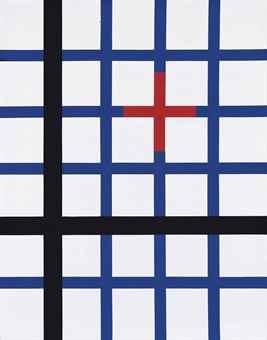 Blue grid by Paul Rouillier, 1979