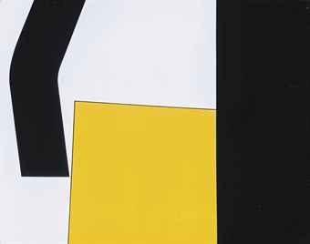 Yellow form by Paul Rouillier, circa 1975