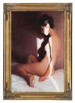 Artwork by Vladimir Vasilyev, Rays of light, Made of oil on canvas