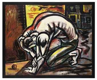 Peter Howson Obe | Crouching figure | MutualArt