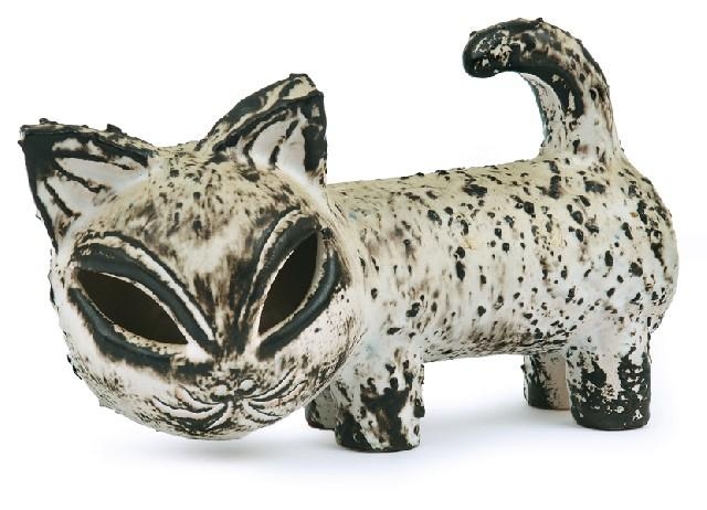 Artwork by Ellis Ceramics, Model of a cat, Made of earthenware