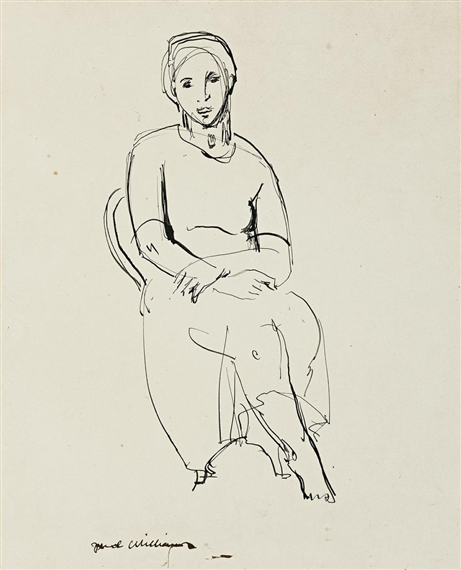 SEATED WOMAN by Fred Williams