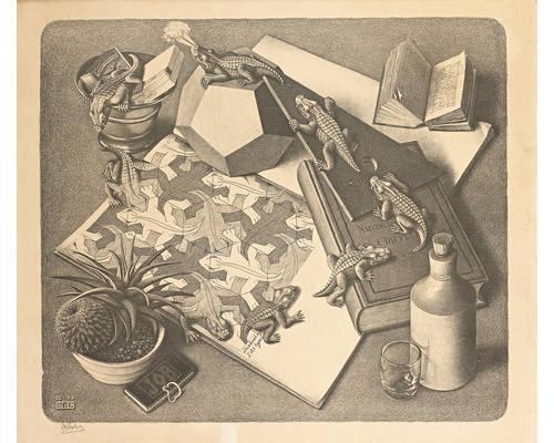 Reptilien by Maurits Cornelis Escher, 1943