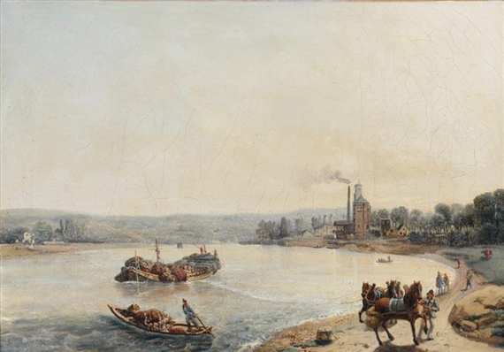 Bateaux aux bords de l'eau by Louis Lottier