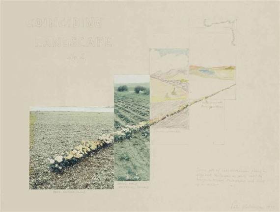 Coinciding landscape No. 2. by Peter Hutchinson, 1970