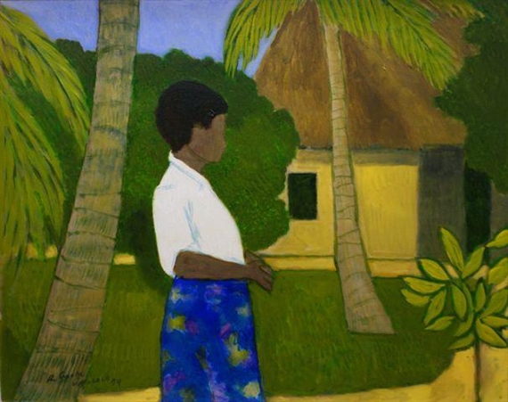 Fijian Vatulele by Ray Crooke, 1974