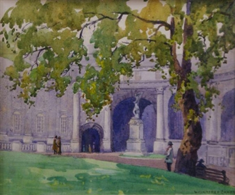 Admiralty Arch from Green Park, London - Winifred Caddy