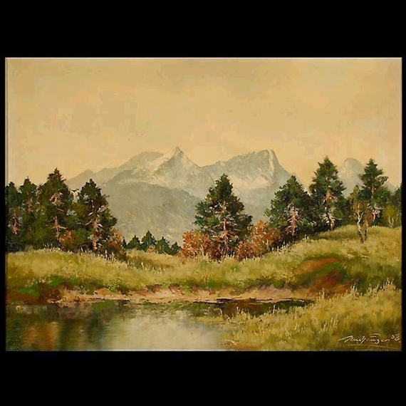 View of the Jungfrau by Georg Neuhauser, 1958