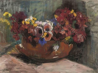 Flowers in a pot - Hans van den Berg
