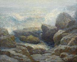 Breakers on a Rocky Shore by Ernest Albert