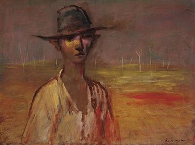 The Young Ringer by Russell Drysdale, 1957