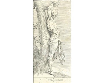 Saint Sebastian Bound to a Tree - Bartholomeus Spranger