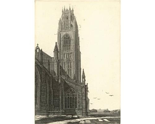 St Botolph's Boston by Frederick Landseer Maur Griggs, 1924