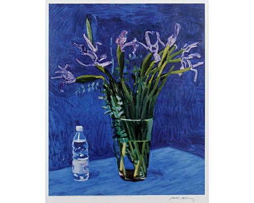 David Hockney | Iris with Evian Bottle (1998) | MutualArt