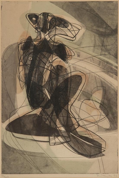 Le Couple by Stanley William Hayter, 1952